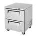 Turbo Air TUR-28SD-D2-N 27 1/2" W Undercounter Refrigerator w/ 1 Section & 2 Drawers - Bakery Wholesalers