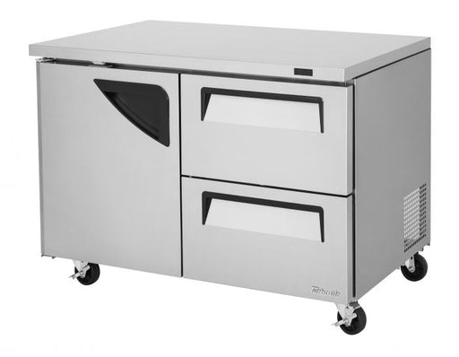 Turbo Air TUF-48SD-D2-N 48 1/4" W Undercounter Freezer w/ 2 Sections, 1 Door & 2 Drawers - Bakery Wholesalers