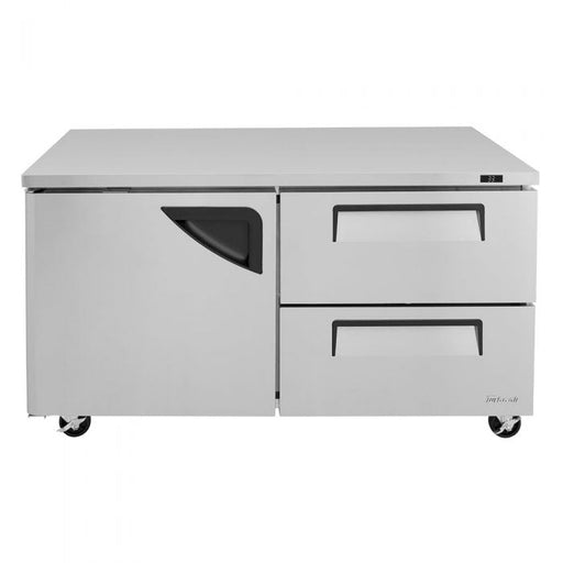 Turbo Air TUR-60SD-D2-N 60 1/4" W Undercounter Refrigerator w/ 2 Section, 1 Door & 2 Drawers - Bakery Wholesalers