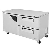 Turbo Air TUR-60SD-D2-N 60 1/4" W Undercounter Refrigerator w/ 2 Section, 1 Door & 2 Drawers - Donut-Equipment.com