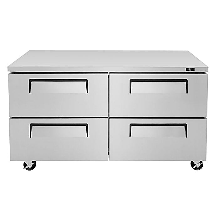 Turbo Air TUR-60SD-D4-N 60 1/4" W Undercounter Refrigerator w/ 2 Sections & 4 Drawers - Donut-Equipment.com