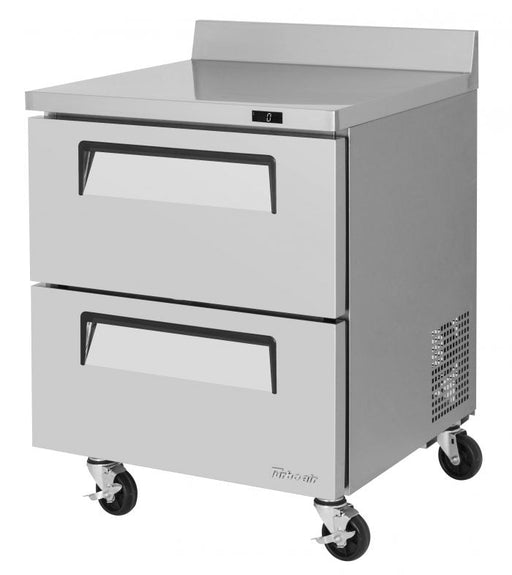 Turbo Air TWF-28SD-D2-N 27 1/2" Super Deluxe Worktop Freezer w/ (1) Section, 2 Drawers - Bakery Wholesalers