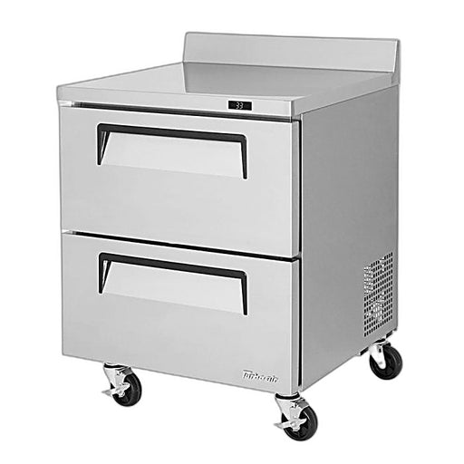 Turbo Air TWR-28SD-D2-N 27 1/2" Super Deluxe Worktop Refrigerator w/ (1) Section, 2 Drawers - Donut-Equipment.com