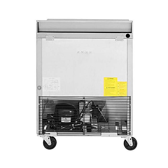 Turbo Air TWR-28SD-N 27 1/2" Super Deluxe Worktop Refrigerator w/ (1) Section, 1 Solid Door - Donut-Equipment.com