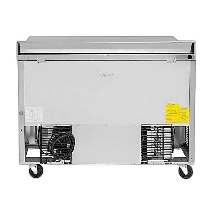 Turbo Air TWR-48SD-D2-N 48 1/4" Super Deluxe Worktop Refrigerator w/ (2) Sections, 2 Drawers & 1 Solid Door - Donut-Equipment.com