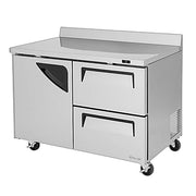 Turbo Air TWR-48SD-D2-N 48 1/4" Super Deluxe Worktop Refrigerator w/ (2) Sections, 2 Drawers & 1 Solid Door - Donut-Equipment.com