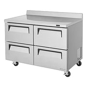 Turbo Air TWR-48SD-D4-N 48 1/4" Super Deluxe Worktop Refrigerator w/ (2) Sections, 4 Drawers - Donut-Equipment.com