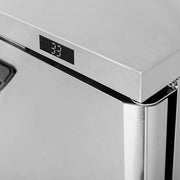 Turbo Air TWR-72SD-FB-N 72 5/8" Super Deluxe Worktop Refrigerator w/ (3) Sections, 3 Solid Doors, Front Breathing - Donut-Equipment.com