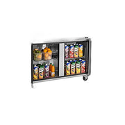 Turbo Air TWR-48SD-N 48 1/4" Super Deluxe Worktop Refrigerator w/ (2) Sections, 2 Solid Doors - Donut-Equipment.com