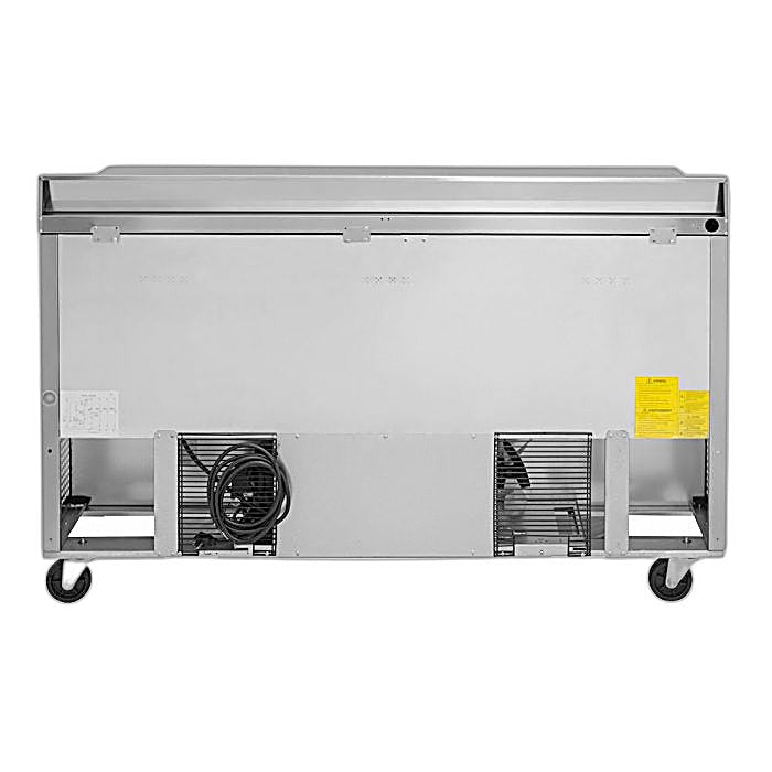 Turbo Air TWR-60SD-D2R-N 60 1/4" Super Deluxe Worktop Refrigerator w/ (2) Sections, 2 Drawers & 1 Solid Door - Donut-Equipment.com