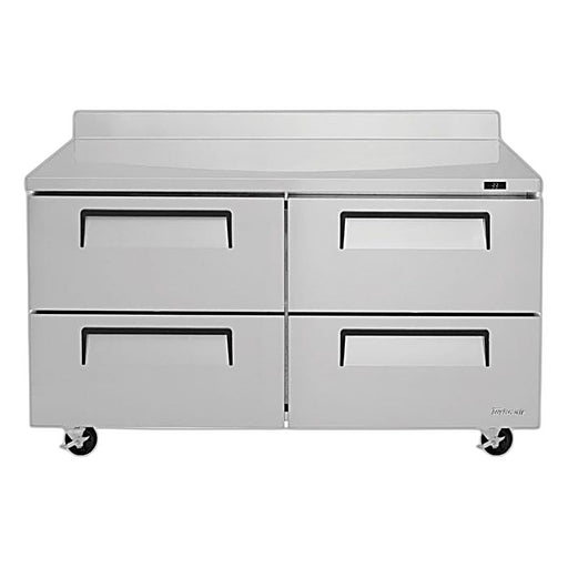 Turbo Air TWR-60SD-D4-N 60 1/4" Super Deluxe Worktop Refrigerator w/ (2) Sections, 4 Drawers - Donut-Equipment.com