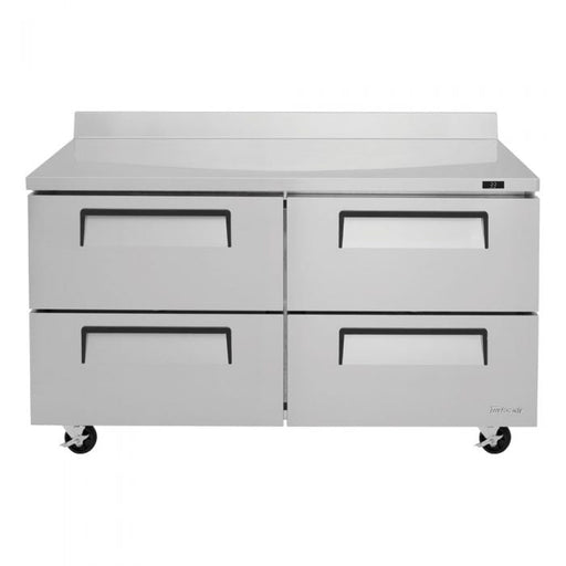Turbo Air TWR-60SD-D4-N 60 1/4" Super Deluxe Worktop Refrigerator w/ (2) Sections, 4 Drawers - Bakery Wholesalers