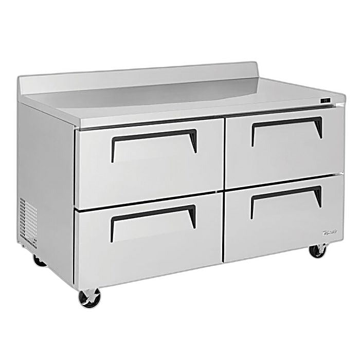 Turbo Air TWR-60SD-D4-N 60 1/4" Super Deluxe Worktop Refrigerator w/ (2) Sections, 4 Drawers - Donut-Equipment.com