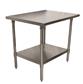 BK Resources 24" x 24" 18 Gauge Stainless Steel Work Table with Galvanized Undershelf – Prep Table - Donut-Equipment.com