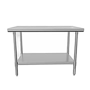 BK Resources 48" x 24" 18 Gauge Stainless Steel Work Table with Galvanized Undershelf – Prep Table - Donut-Equipment.com