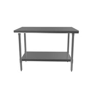 BK Resources 48" x 24" 18 Gauge Stainless Steel Work Table with Galvanized Undershelf – Prep Table - Donut-Equipment.com