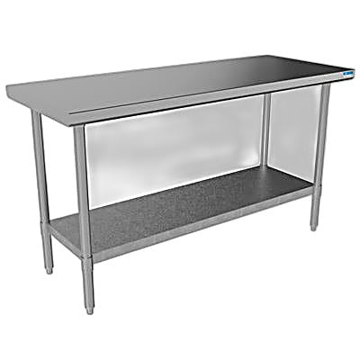 BK Resources 60" x 24" 18 Gauge Stainless Steel Work Table with Galvanized Undershelf – Prep Table - Donut-Equipment.com