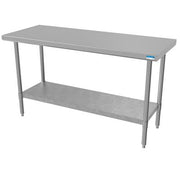 BK Resources 60" x 24" 18 Gauge Stainless Steel Work Table with Galvanized Undershelf – Prep Table - Donut-Equipment.com