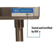 BK Resources 60" x 24" 18 Gauge Stainless Steel Work Table with Open Base – Prep Table - Donut-Equipment.com