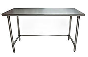 BK Resources 60" x 24" 18 Gauge Stainless Steel Work Table with Open Base – Prep Table - Donut-Equipment.com