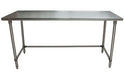 BK Resources 72" x 24" 18 Gauge Stainless Steel Work Table with Open Base – Prep Table - Donut-Equipment.com