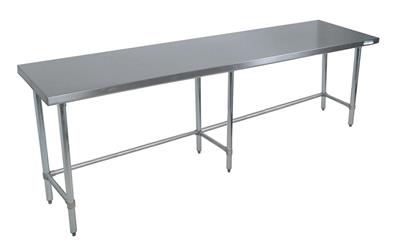 BK Resources 84" x 24" 18 Gauge Stainless Steel Work Table with Open Base – Prep Table - Donut-Equipment.com