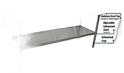 BK Resources 72" x 24" 18 Gauge Stainless Steel Work Table with Undershelf & 1.5" Riser – Prep Table - Donut-Equipment.com