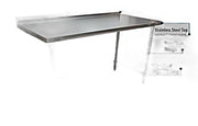 BK Resources 72" x 24" 18 Gauge Stainless Steel Work Table with Open Base & 1.5" Riser – Prep Table - Donut-Equipment.com
