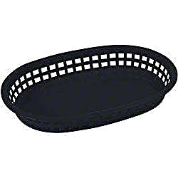 Donut/Sandwich Serving Basket-SOLD BY THE DOZEN- Black Bakery Wholesalers