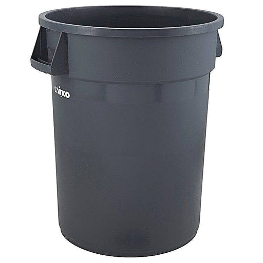 Winco PTC-44G Trash Can, 44 Gal, Gray Bakery Wholesalers