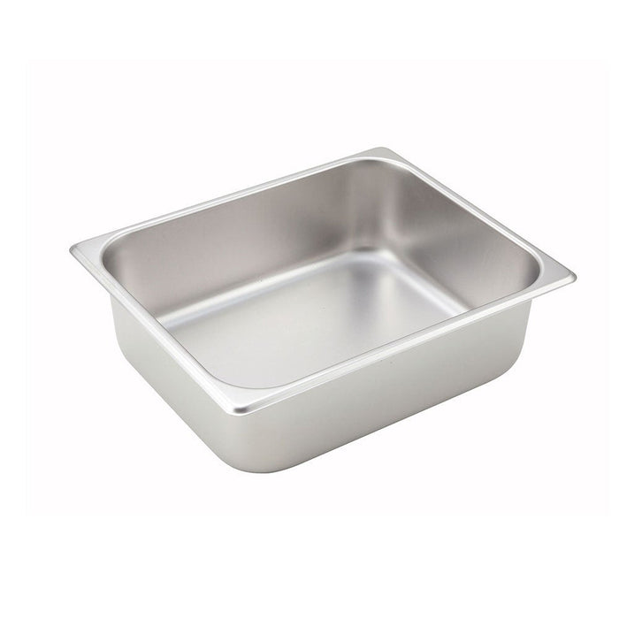 WINCO Half-Sized Steam Pan, Stainless