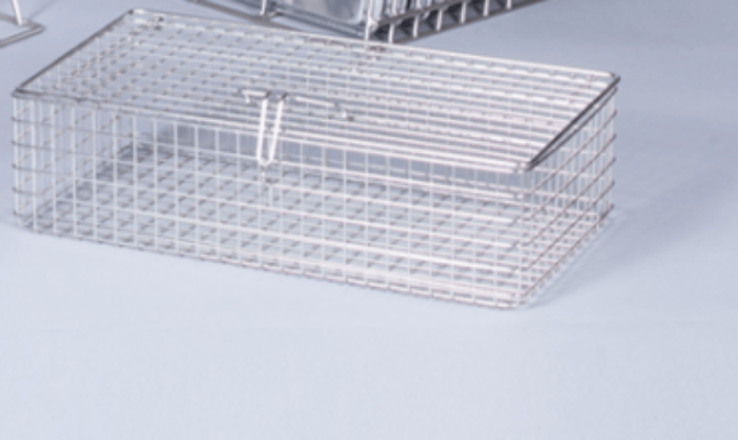 Pan Washer Stainless Steel Utensil Basket With Hold Down Bakery Wholesalers