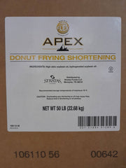 APEX NON HYDROGENATED PREMIUM DONUT FRY OIL/ SHORTENING 5% off-Wholesale Price-36 Cubes of shortening per pallet Bakery Wholesalers