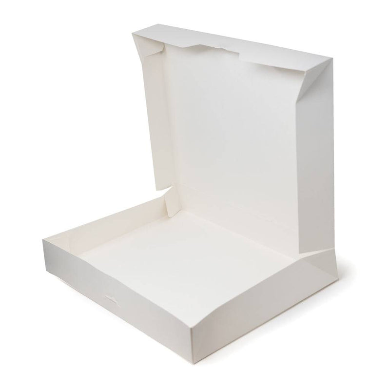 1 Dozen White Donut Box 125ct 14 3/8" x 10 7/8" x 2 1/4" Bakery Wholesalers