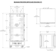 Belshaw (CP1) 120/50/1 Phase 17-shelf cabinet proofer with 'Dutch' Doors Bakery Wholesalers