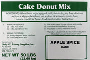 Apple Cider Cake Donut Mix 50# Bakery Wholesalers
