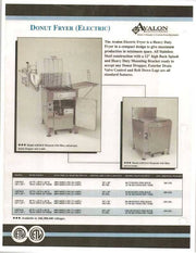 Avalon (ADF24-E) 24" X 24" Donut Fryer, Electric (1 phase), Right Side Drain Board Bakery Wholesalers