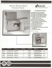 Avalon Natural Gas Fryer 18" x 26", Standing Pilot, Right Side Drain Board (ADF26-G) Bakery Wholesalers