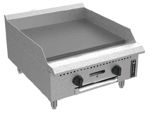 BakeMax America BACG Series Manual Gas Griddle (5 sizes) Bakery Wholesalers