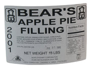Bear Stewart Sliced Apple Pie Filling- 18 pound pail Bakery Wholesalers