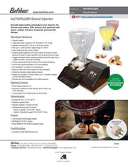 Belshaw Jelly Filler - AutoFiller Filler Base Only (does not include a hopper-as shown) Bakery Wholesalers