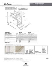 Belshaw HG18C Glazer with Drain Tray/and One Glazing Screen Bakery Wholesalers