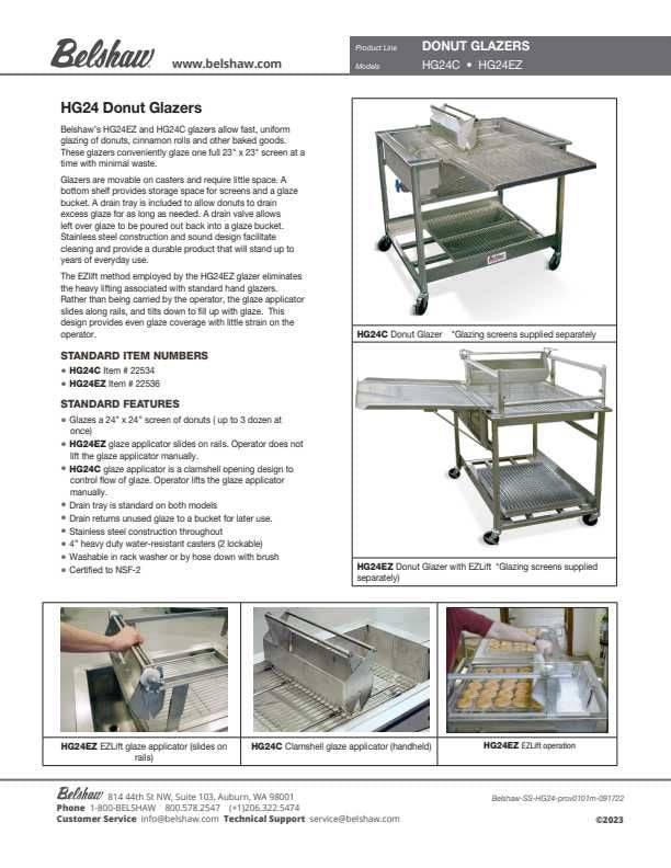 Belshaw HG24EZ Glazer with Drain Tray/and One Glazing Screen Bakery Wholesalers