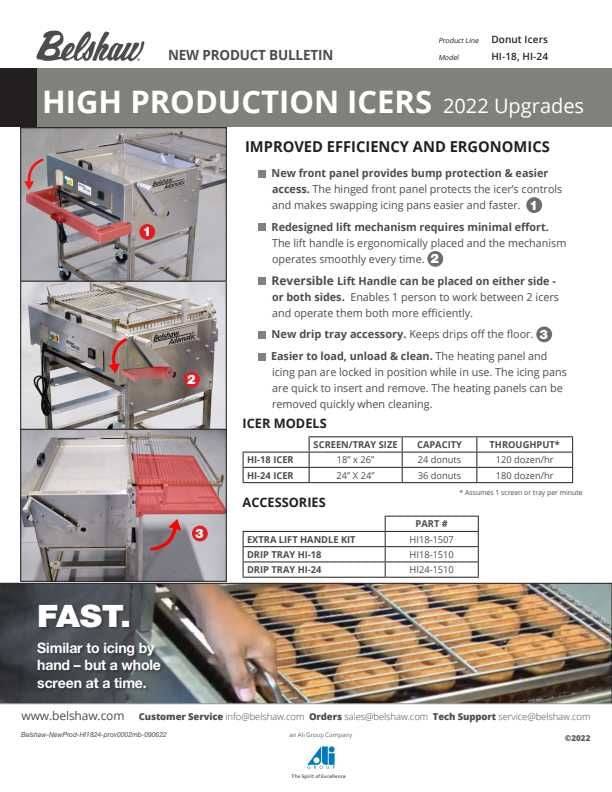 Belshaw HI18F High Production Icers (2 Options in Variants) Bakery Wholesalers