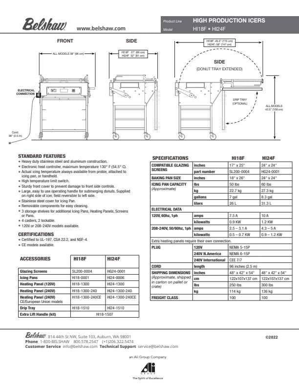 Belshaw HI18F High Production Icers (2 Options in Variants) Bakery Wholesalers