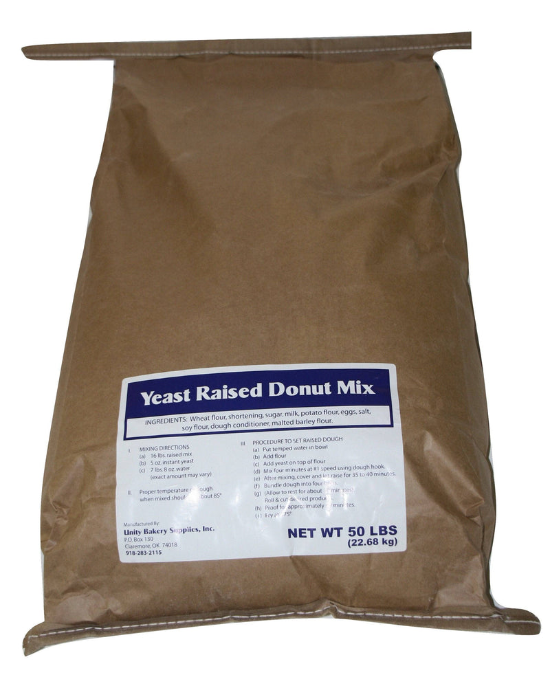 Blue Label Yeast Raised (Table Cut) Donut Mix 50# Bakery Wholesalers