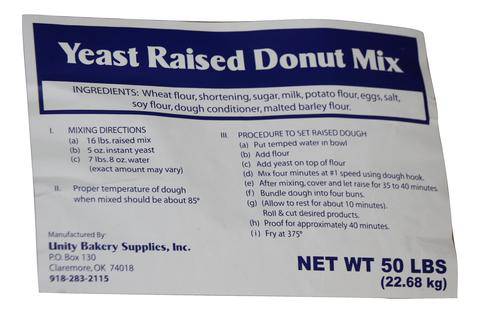 Blue label Raised donut mix free sample-5 pounds free, just pay for shipping & handling Bakery Wholesalers