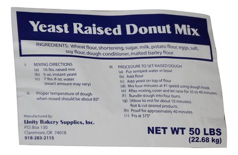 Blue Label Raised Donut Mix- -35# Gross Weight for Parcel Service Orders.