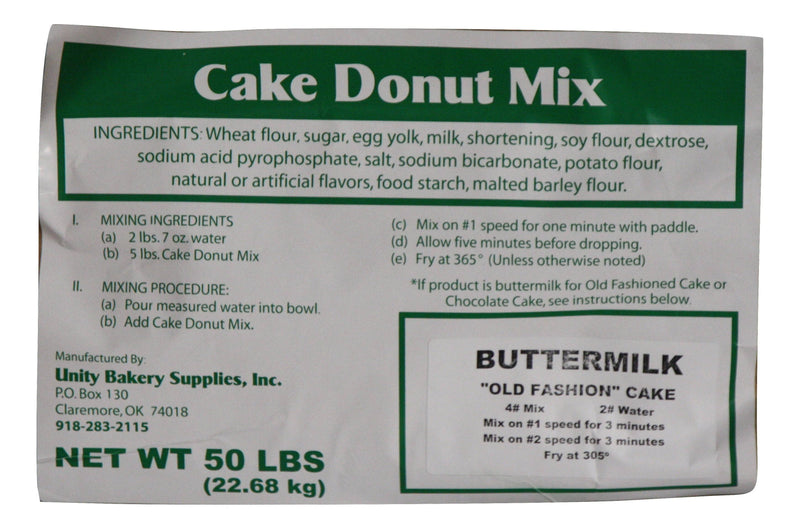 Buttermilk "Old Fashioned" Style Cake Donut Mix Bakery Wholesalers