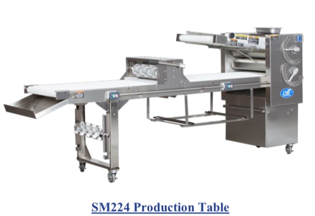 LVO SM224-6 Laminadora de mesa de producción de donas Producción de derecha a izquierda